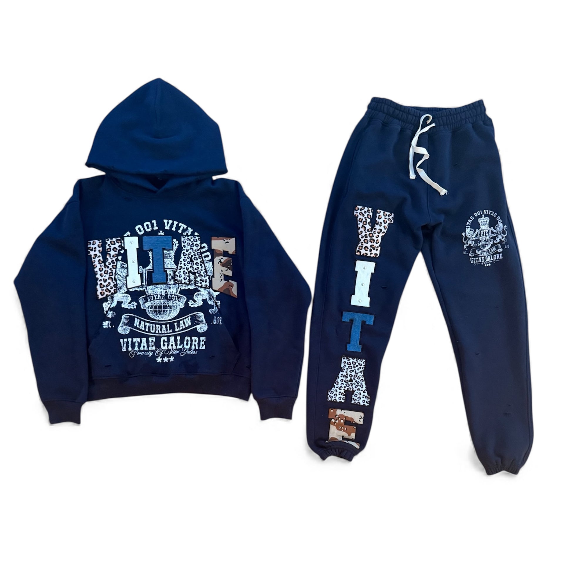 VITAE GALORE SWEATSUIT NAVY BLUE